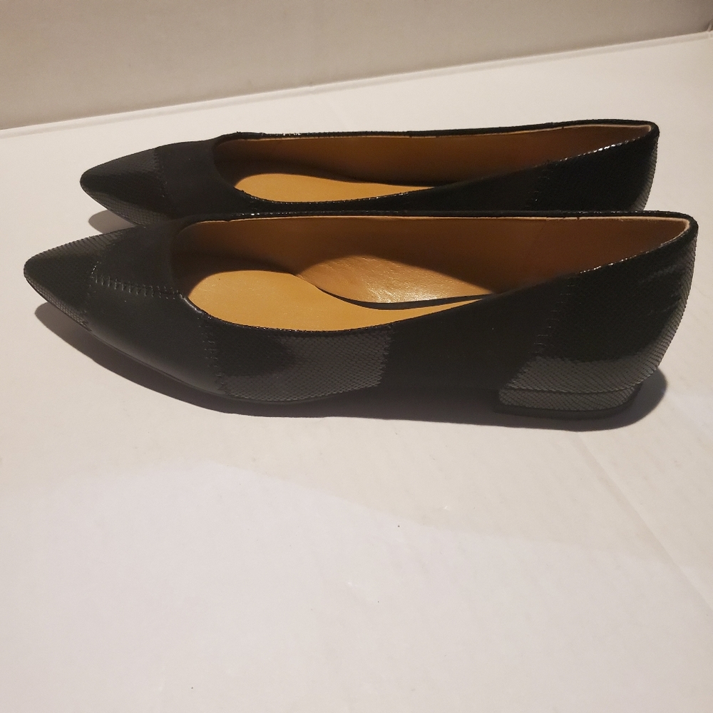 Jessica Simpson Black Lamara Patchwork Flats 7 - image 8